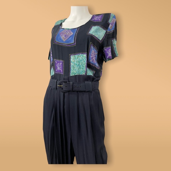 MENU american Jumpsuit w/Jacket 70's 80's Great Look! - Picture 2 of 6